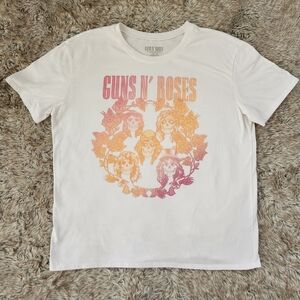 Guns‎ N Roses Bravado Merchandising White T-shirt Women's Size Large